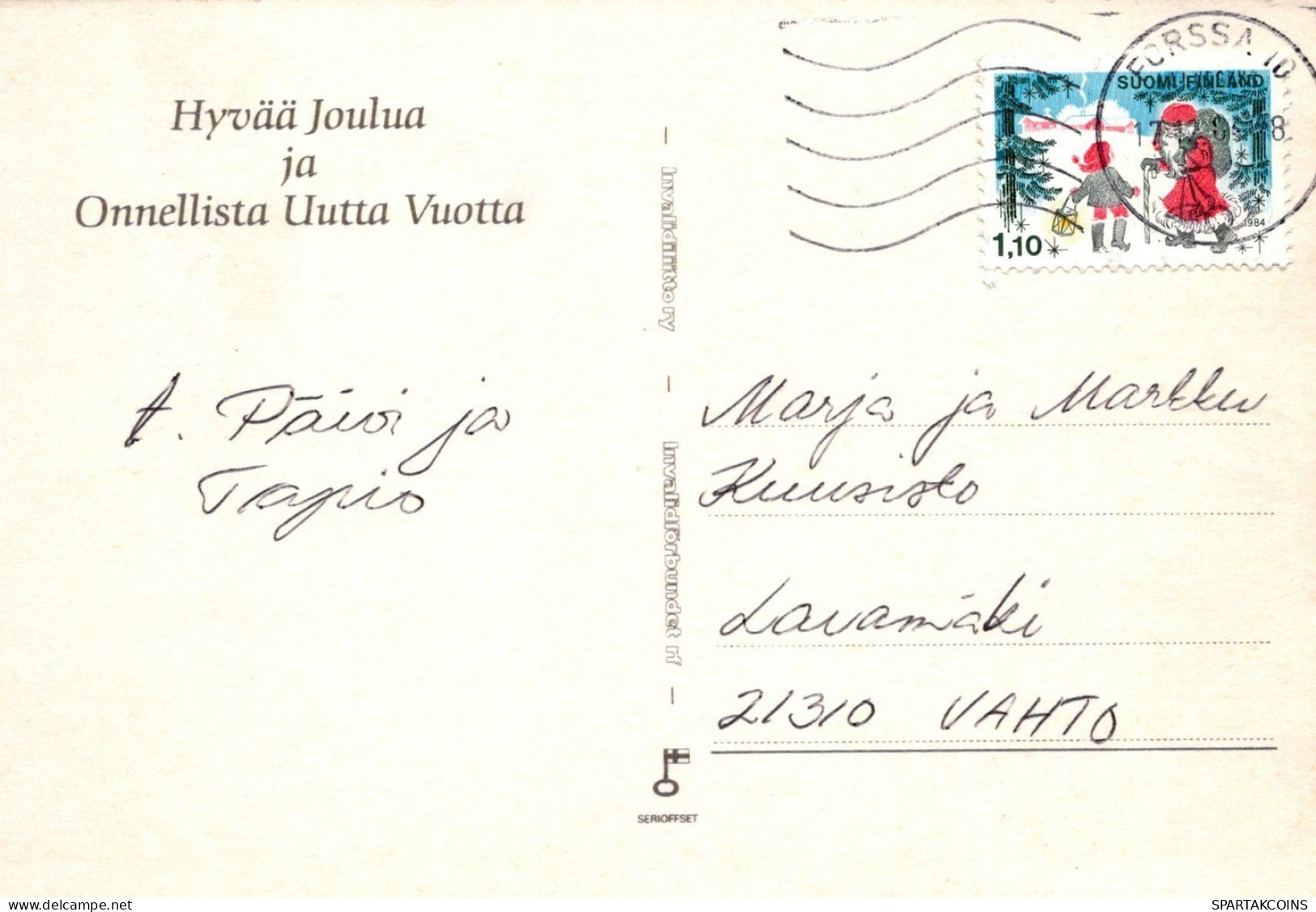 PÁJARO Animales Vintage Tarjeta Postal CPSM #PAM912.A - Vogels