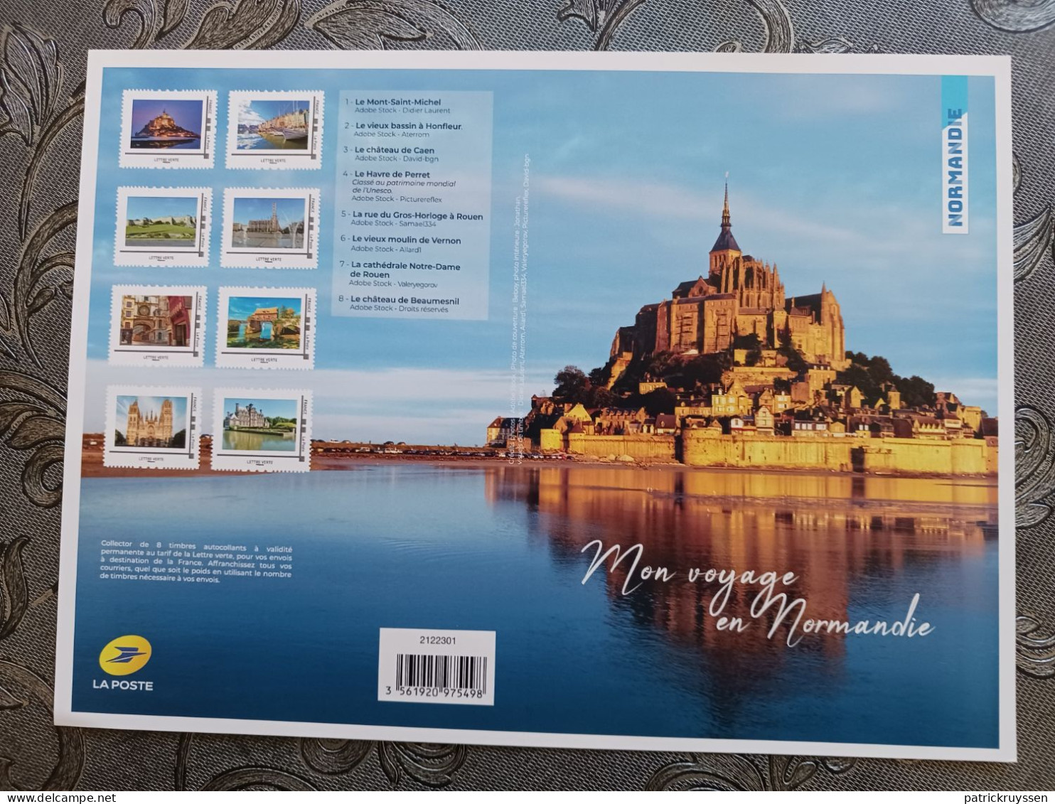 France 2022 COLLECTOR Trip NORMANDY Mont Saint MICHEL Castle Caen Tourism Ms8v SADH - Unused Stamps