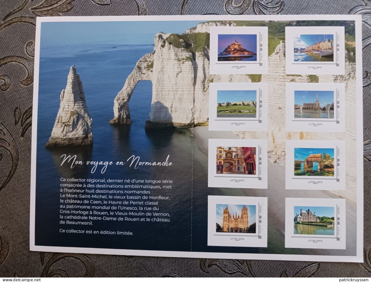 France 2022 COLLECTOR Trip NORMANDY Mont Saint MICHEL Castle Caen Tourism Ms8v SADH - Unused Stamps