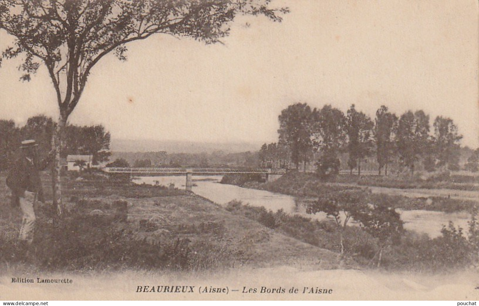 OP 2-(02) BEAURIEUX - LES BORDS DE L' AISNE - 2 SCANS - Other & Unclassified