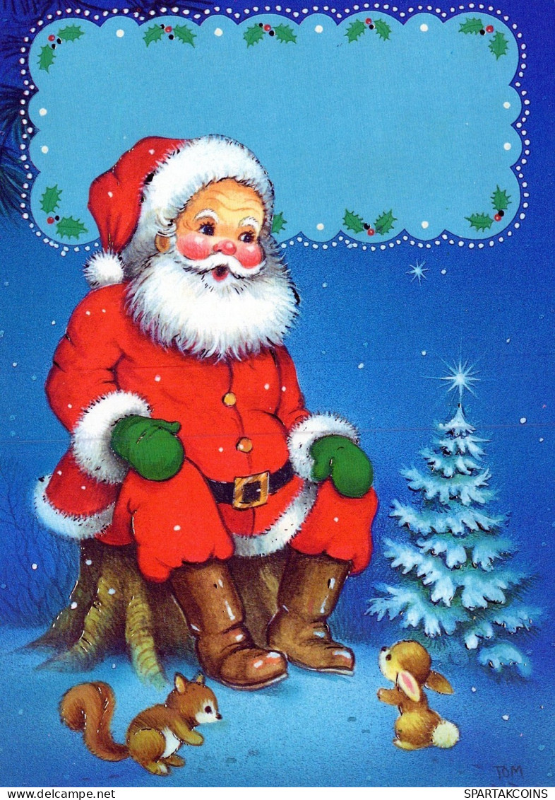 SANTA CLAUS CHRISTMAS Holidays Vintage Postcard CPSM #PAK658.A - Santa Claus