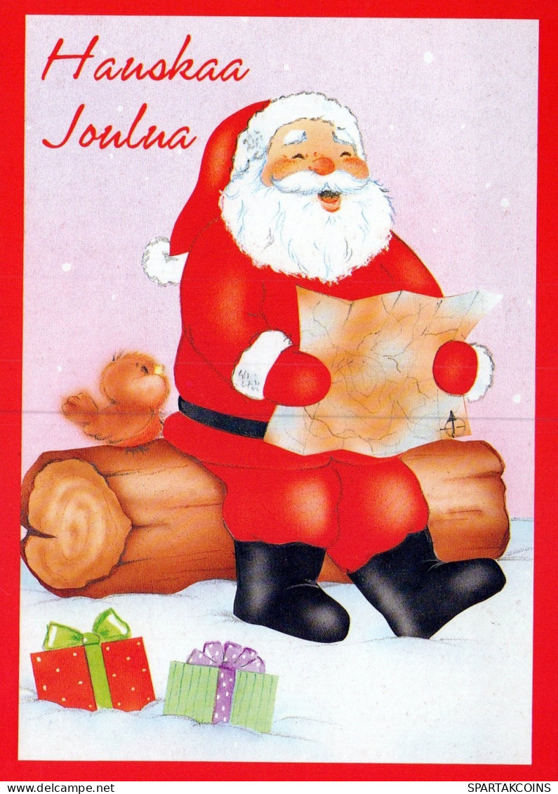 BABBO NATALE Natale Vintage Cartolina CPSM #PAK650.A - Santa Claus