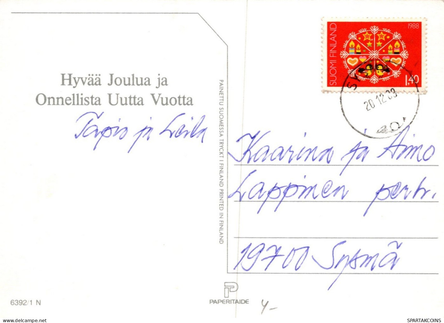 WEIHNACHTSMANN SANTA CLAUS WEIHNACHTSFERIEN Vintage Postkarte CPSM #PAK585.A - Santa Claus
