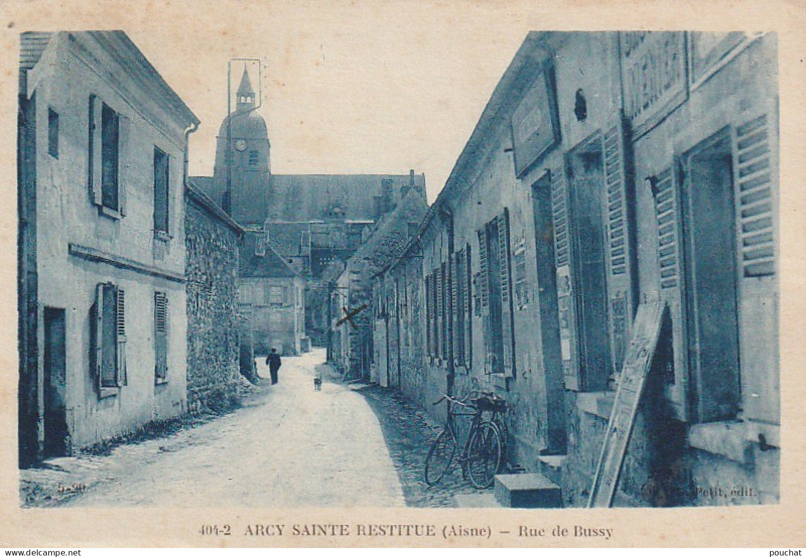 OP 2-(02) ARCY SAINTE RESTITUE - RUE DE BUSSY - 2 SCANS - Other & Unclassified