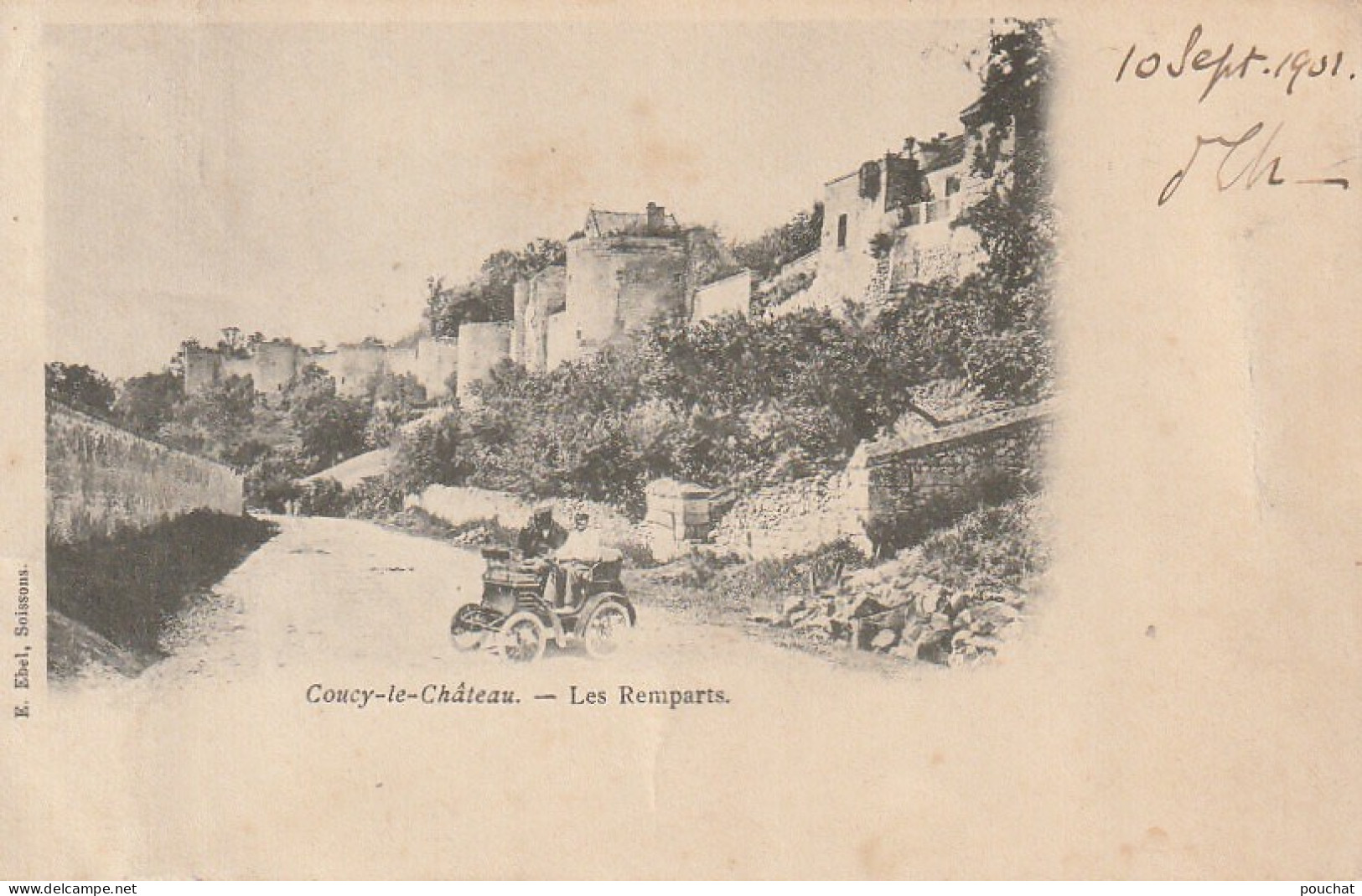 OP 2-(02) COUCY LE CHATEAU - LES REMPARTS  - AUTOMOBILE - 2 SCANS - Other & Unclassified