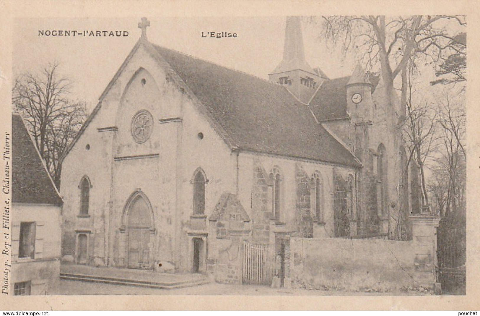 OP 2-(02) NOGENT L' ARTAUD - L' EGLISE  - 2 SCANS - Other & Unclassified