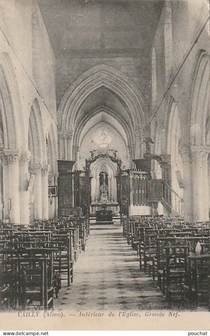 OP 3-(02) VAILLY - INTERIEUR DE L' EGLISE - GRANDE NEF - 2 SCANS - Other & Unclassified