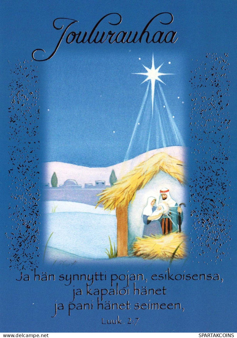 Jungfrau Maria Madonna Jesuskind Weihnachten Religion Vintage Ansichtskarte Postkarte CPSM #PBB886.A - Vergine Maria E Madonne