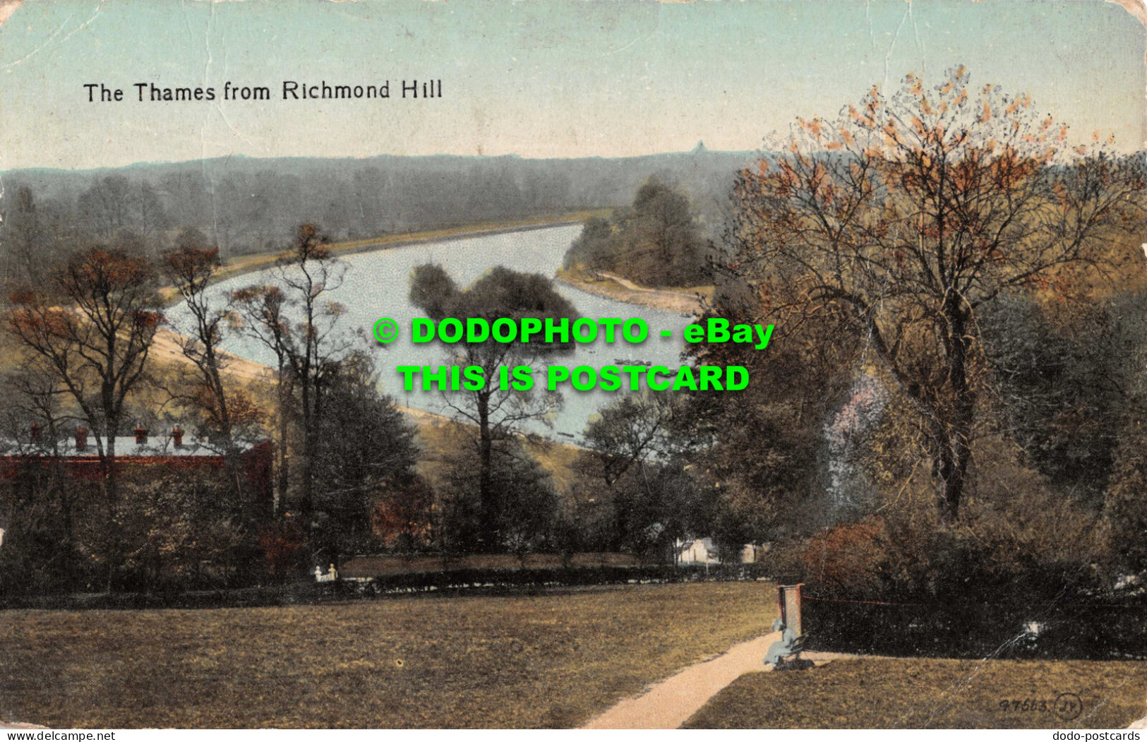 R548848 The Thames From Richmond Hill. Valentines Series. 1918 - World