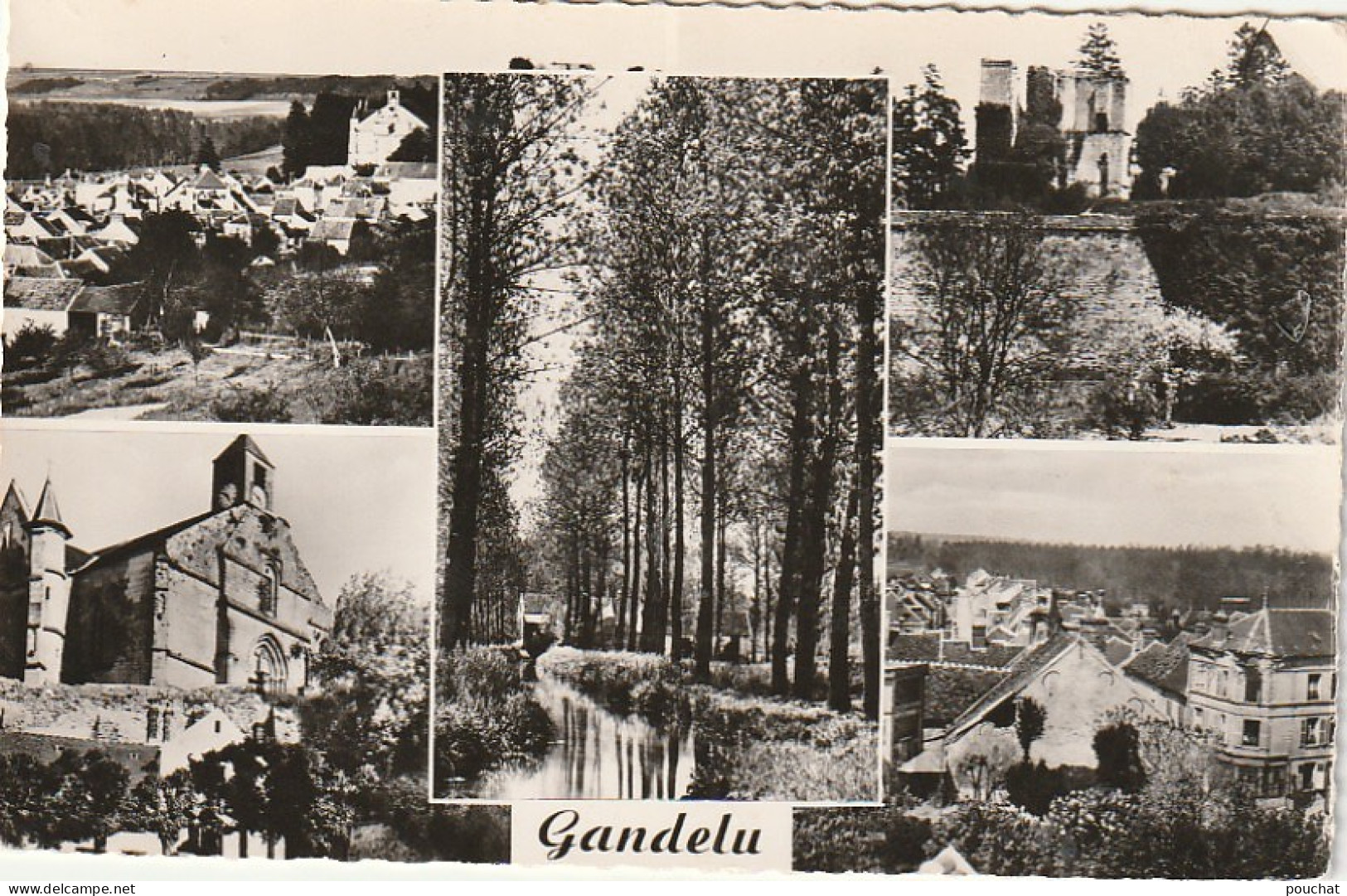 OP 3-(02)  GANDELU - CARTE MULTIVUES - SOUVENIR -  2 SCANS - Other & Unclassified