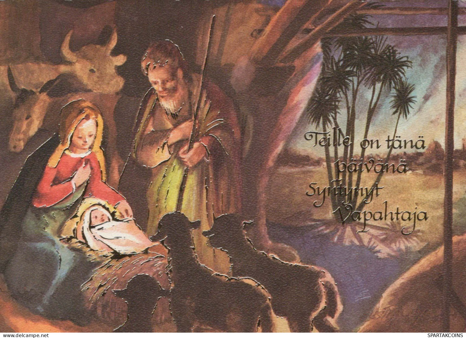 Virgen Mary Madonna Baby JESUS Christmas Religion #PBB677.A - Vergine Maria E Madonne