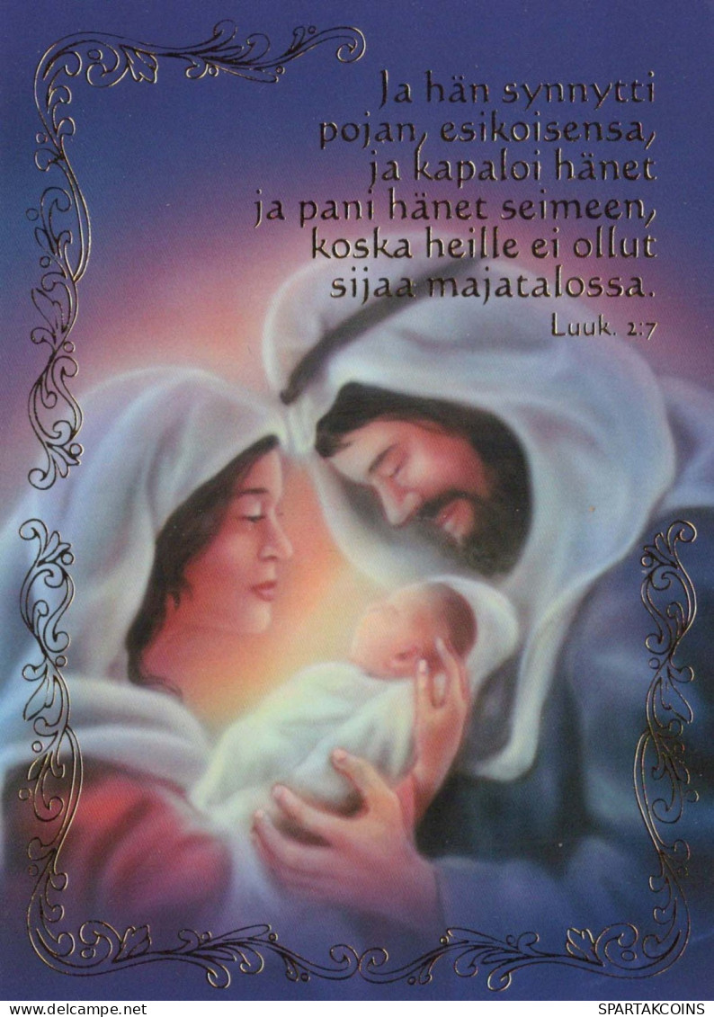 Virgen María Virgen Niño JESÚS Religión Cristianismo Vintage Tarjeta Postal CPSM #PBA472.A - Vergine Maria E Madonne