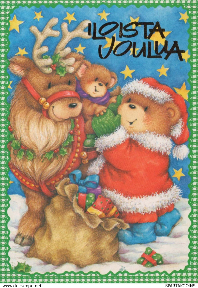 PÈRE NOËL Bonne Année Noël GNOME Vintage Carte Postale CPSM #PAY472.A - Santa Claus