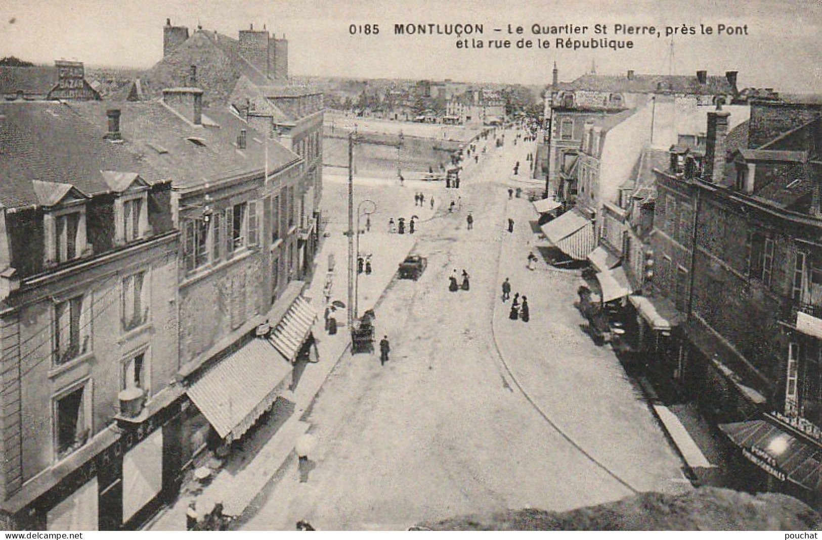 OP 4-(03) MONTLUCON - LE QUARTIER SAINT PIERRE , PRES LE PONT ET LA RUE DE LA REPUBLIQUE  - 2 SCANS  - Montlucon