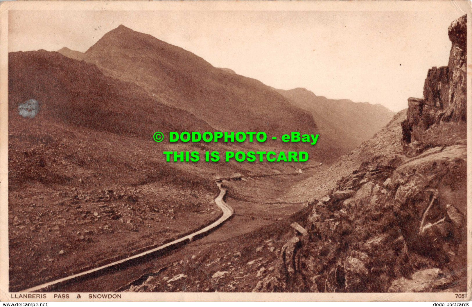 R549178 Llanberis Pass And Snowdon. Photochrom - World