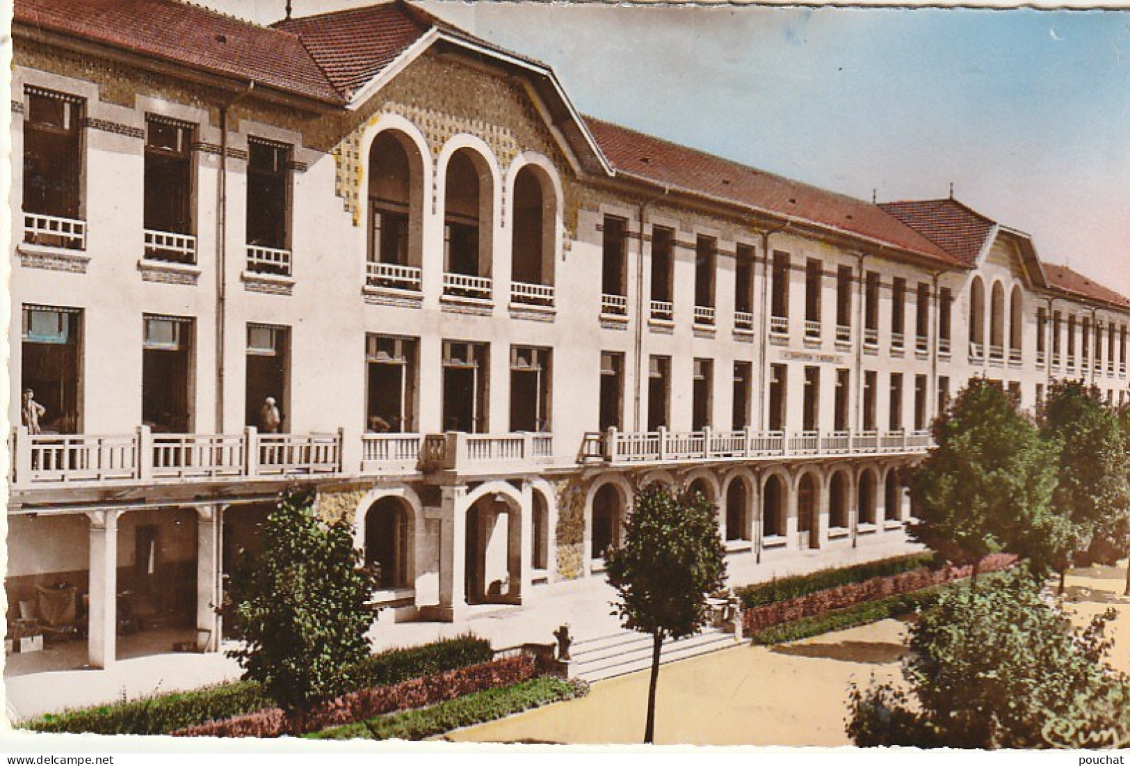 OP 5-(03) TRONGET - SANATORIUM - FACADE VUE DE L' EST - CARTE COULEURS - 2 SCANS - Autres & Non Classés