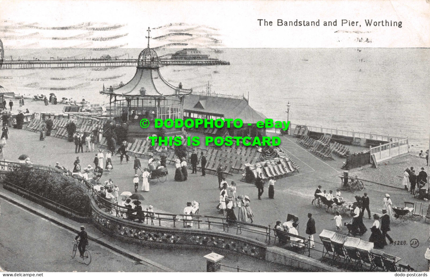 R549180 Worthing. The Bandstand And Pier. Valentine Series. 1921 - World