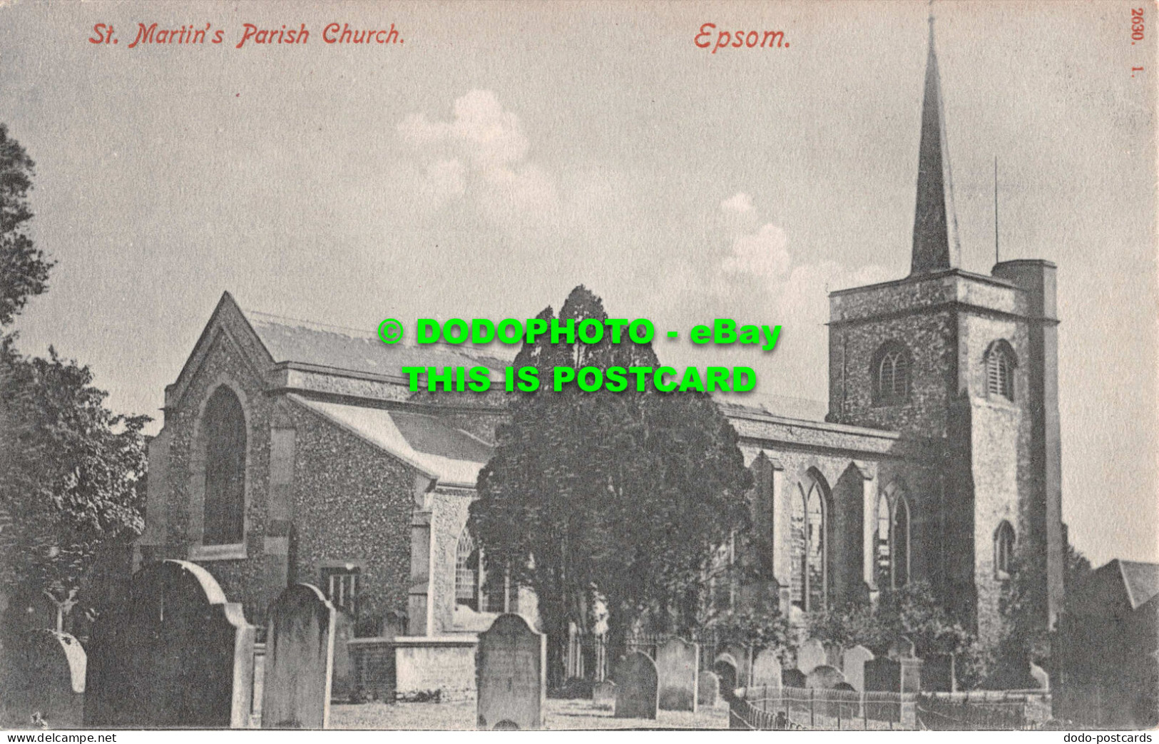 R548859 Epsom. St. Martin Parish Church. Hartmann - World