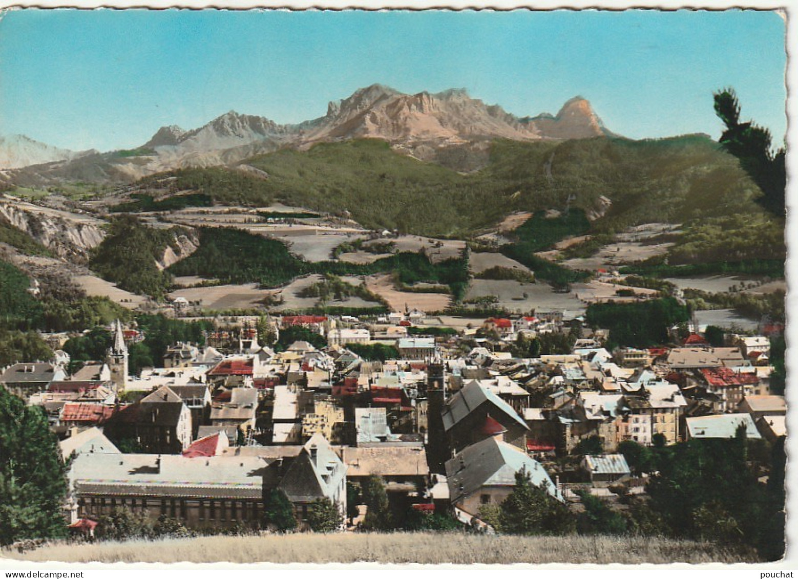 OP 6-(04) BARCELONNETTE - VUE GENERALE  - CARTE COULEURS - 2 SCANS - Barcelonnette