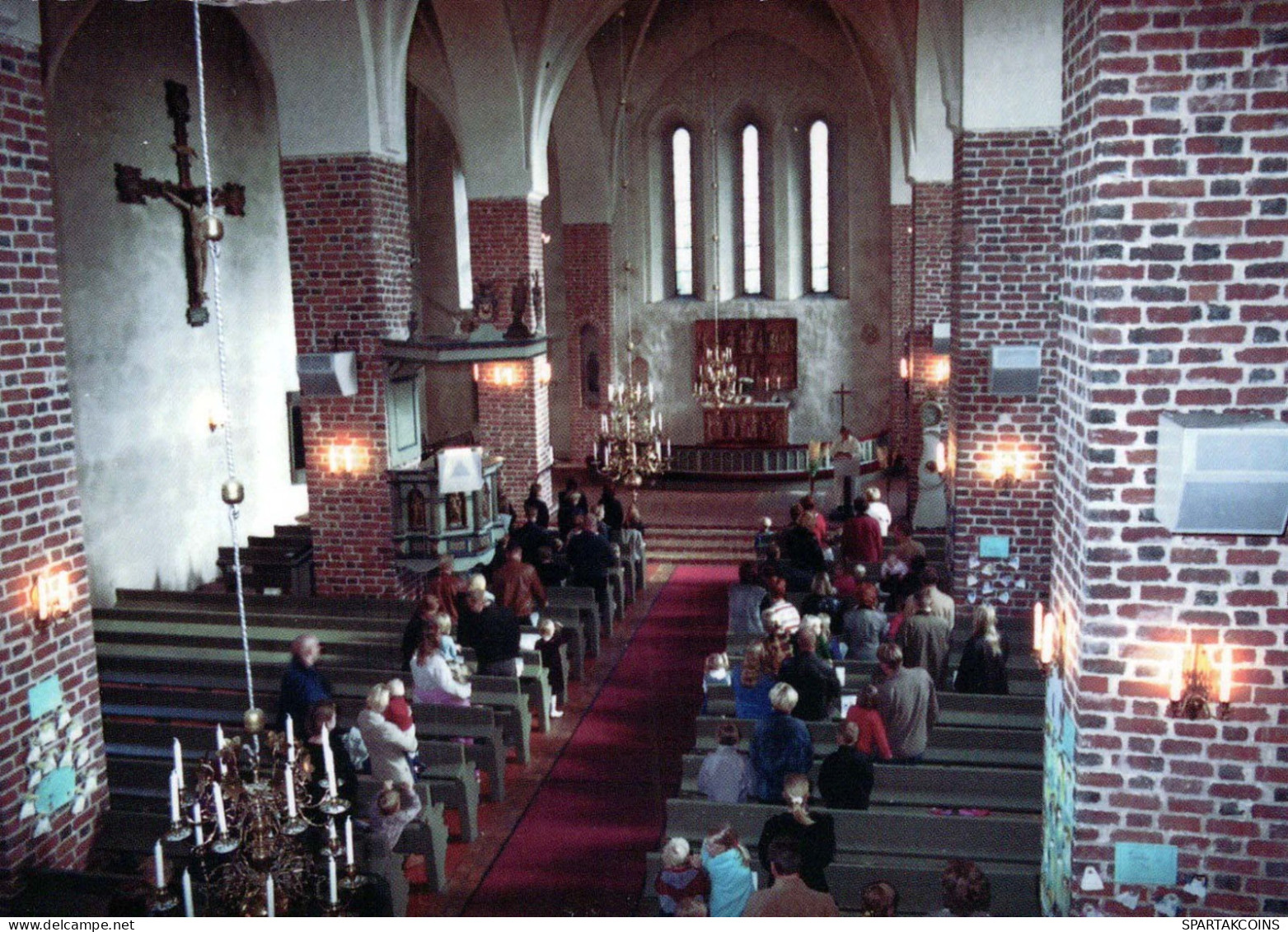 ÉGLISE Christianisme Religion Vintage Carte Postale CPSM #PBQ226.A - Kerken En Kloosters