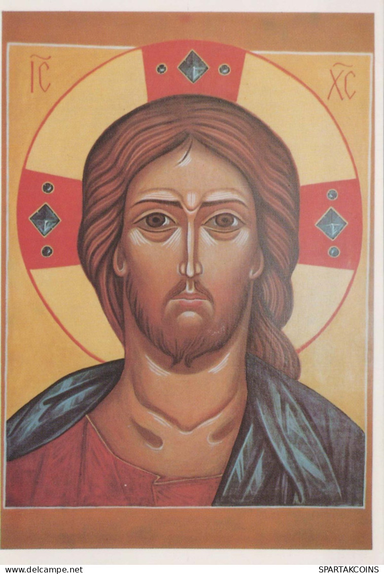 MALEREI JESUS CHRISTUS Religion Vintage Ansichtskarte Postkarte CPSM #PBQ122.A - Tableaux, Vitraux Et Statues