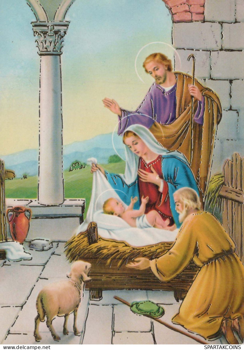 Vierge Marie Madone Bébé JÉSUS Religion Vintage Carte Postale CPSM #PBQ011.A - Vergine Maria E Madonne