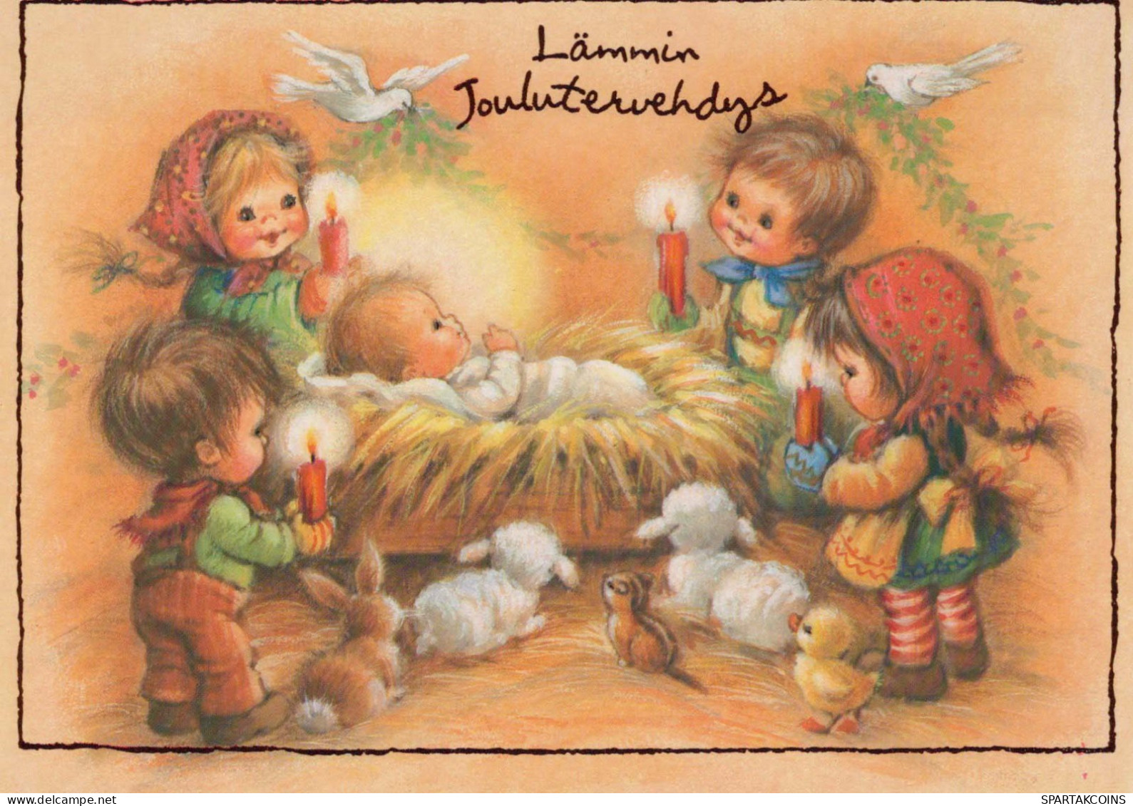 JÉSUS-CHRIST Bébé JÉSUS Noël Religion Vintage Carte Postale CPSM #PBP700.A - Jezus