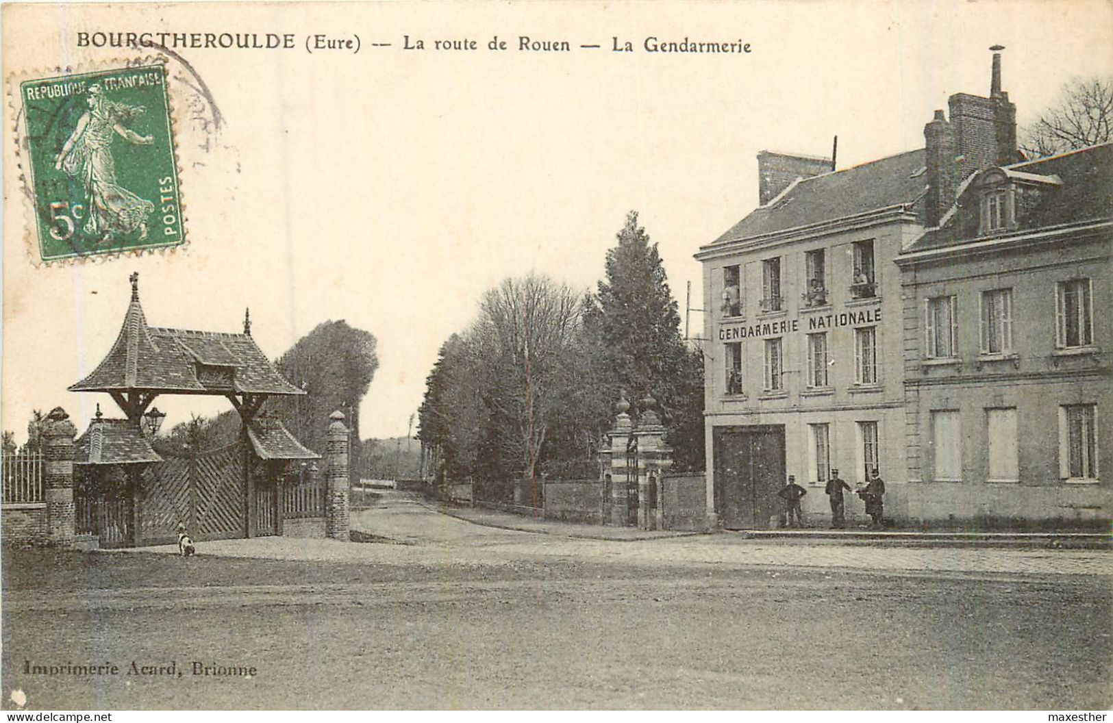 BOURGTHEROULDE Route De Rouen, La Gendarmerie - Bourgtheroulde