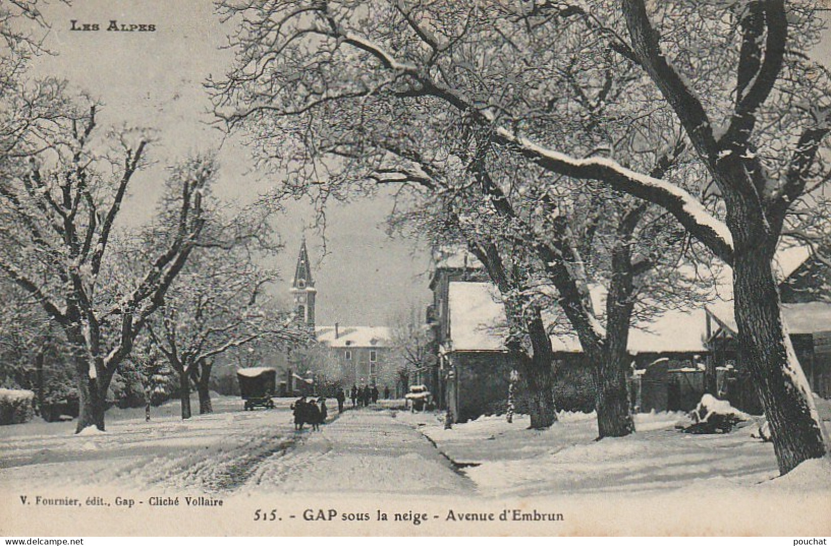 OP 8-(05) GAP SOUS LA NEIGE - AVENUE D' EMBRUN - 2 SCANS - Gap