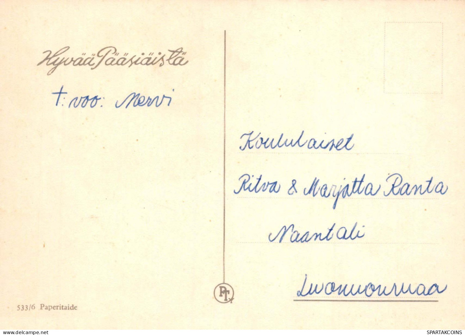 PÂQUES ENFANTS Vintage Carte Postale CPSM #PBO254.A - Pascua