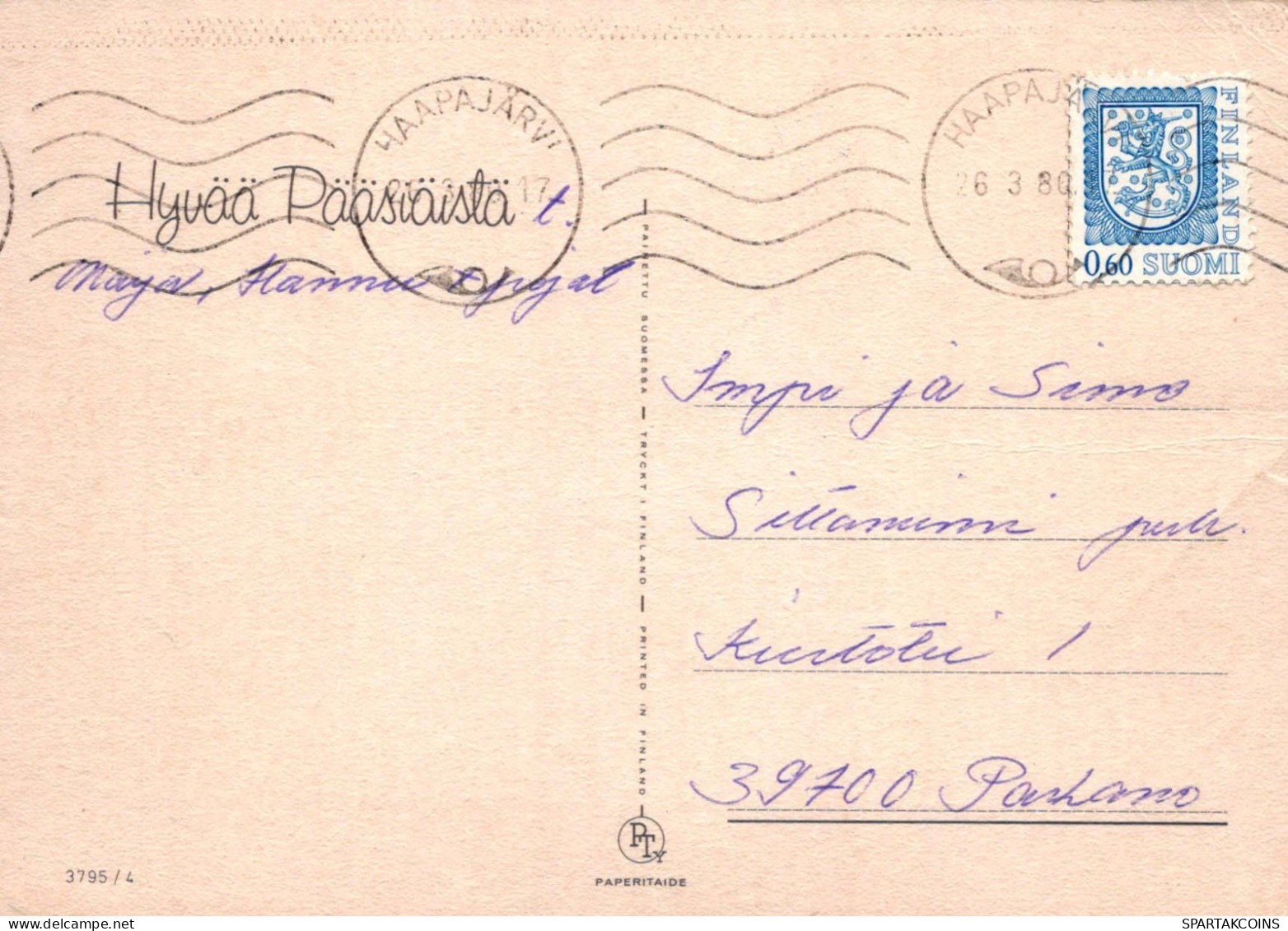 EASTER CHILDREN EGG Vintage Postcard CPSM #PBO276.A - Pascua