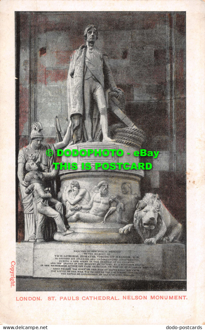 R549537 London. St. Paul Cathedral. Nelson Monument - Andere & Zonder Classificatie