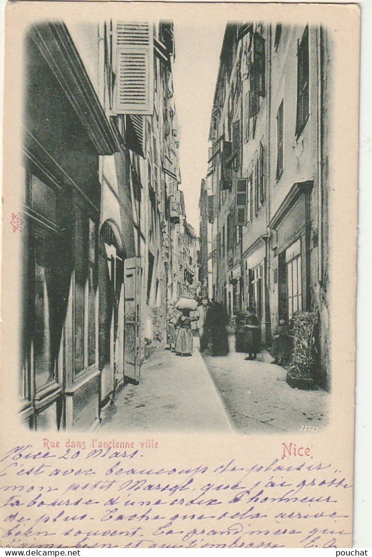 OP 9- (06) RUE DE L' ANCIENNE VILLE - NICE - ANIMATION - 2 SCANS - Vida En La Ciudad Vieja De Niza