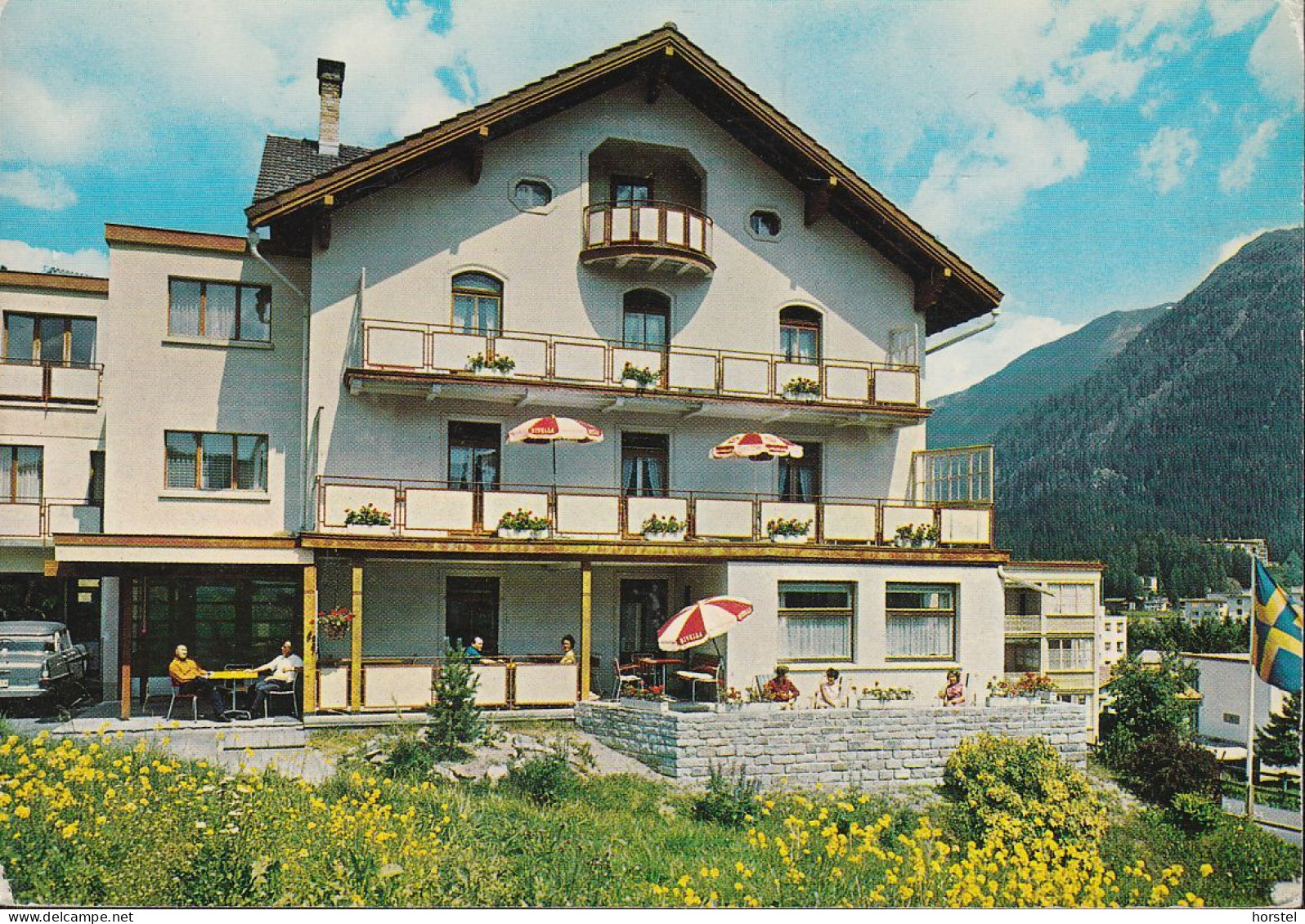 Schweiz - 7260 Davos Dorf - Hotel Weissfluh - Car - Opel Kapitän - Davos
