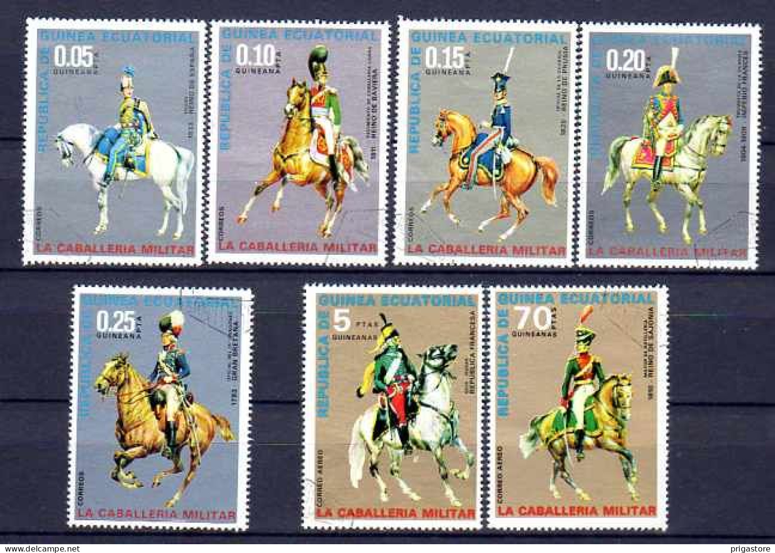 Chevaux Guinée Equatoriale 1970 (32) Yvert N° Non Répertorié Oblitéré Used - Caballos