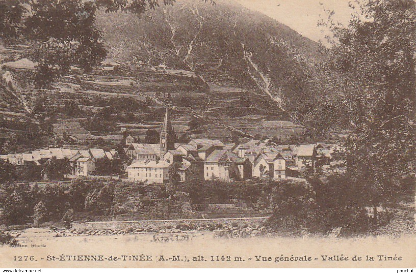 OP 9- (06) SAINT ETIENNE DE TINEE - VUE GENERALE - VALLEE DE LA TINEE - 2 SCANS - Saint-Etienne-de-Tinée