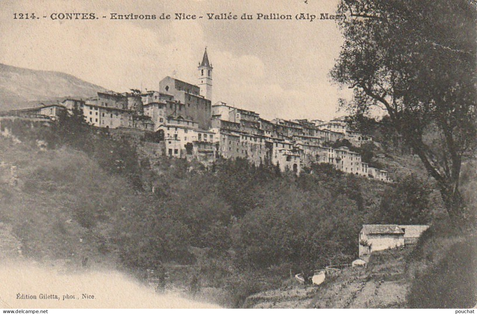 OP 9- (06) CONTES - ENVIRONS DE NICE - VALLEE DU PAILLON - 2 SCANS - Contes