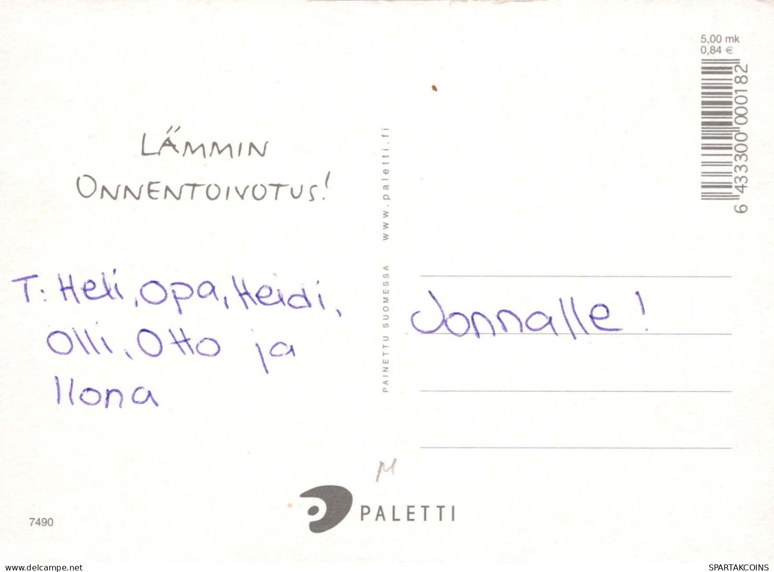 HAPPY BIRTHDAY 8 Year Old GIRL CHILDREN Vintage Postal CPSM #PBT741.A - Compleanni