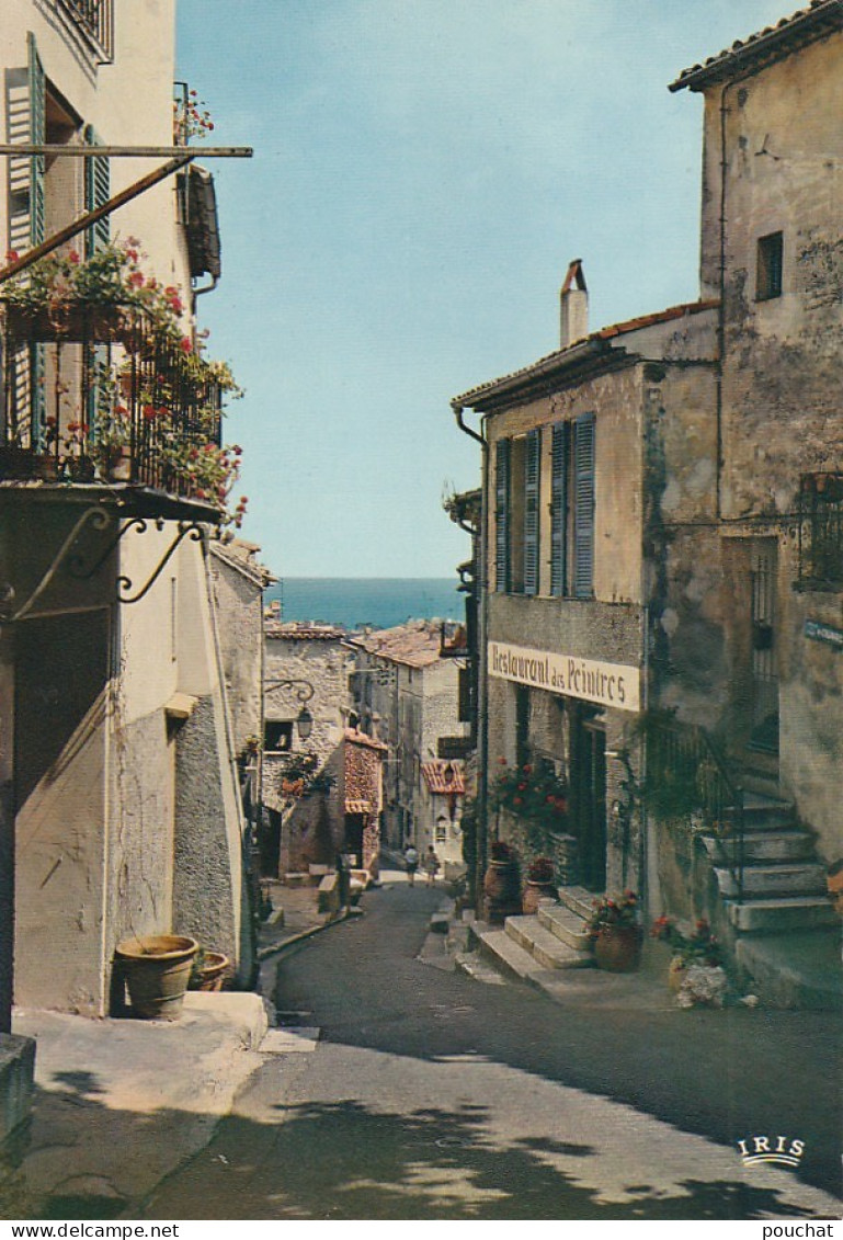 OP 10-(06) HAUT DE CAGNES - LA MONTEE DE LA BOURGADE - RESTAURANT DES PEINTRES - CARTE COULEURS  - 2 SCANS - Cagnes-sur-Mer