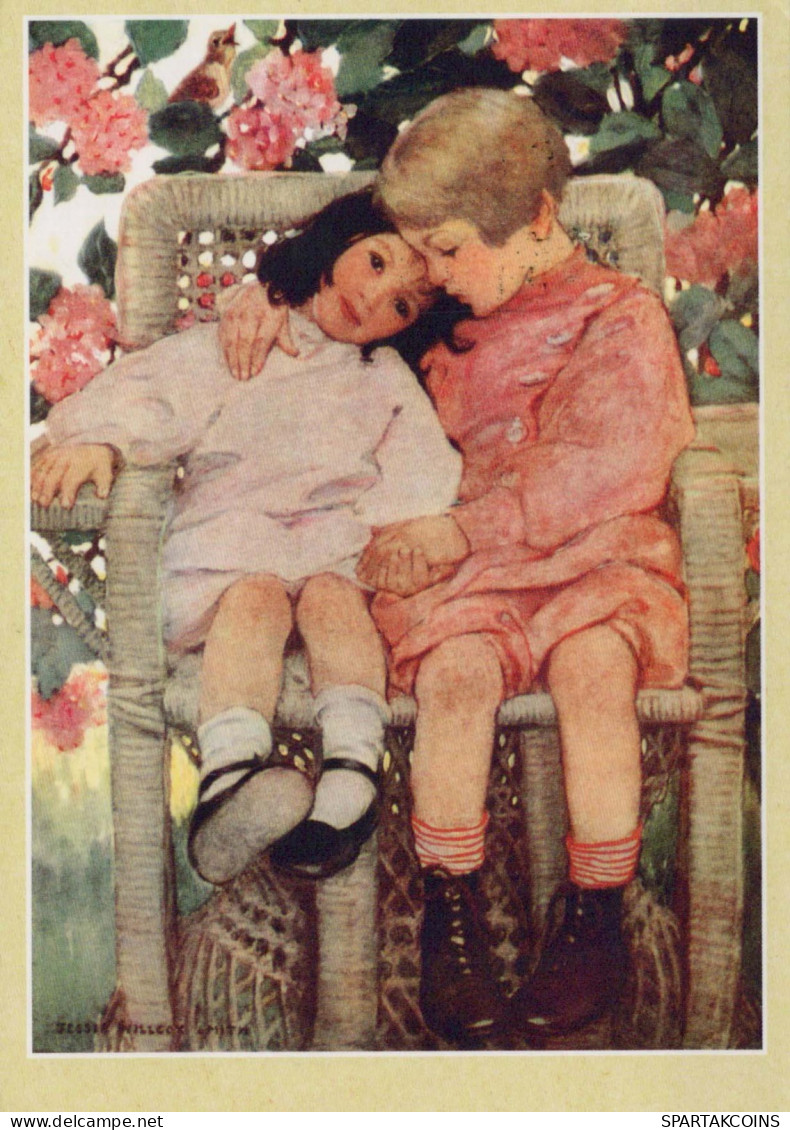 CHILDREN Scenes Landscapes Vintage Postal CPSM #PBT256.A - Scènes & Paysages