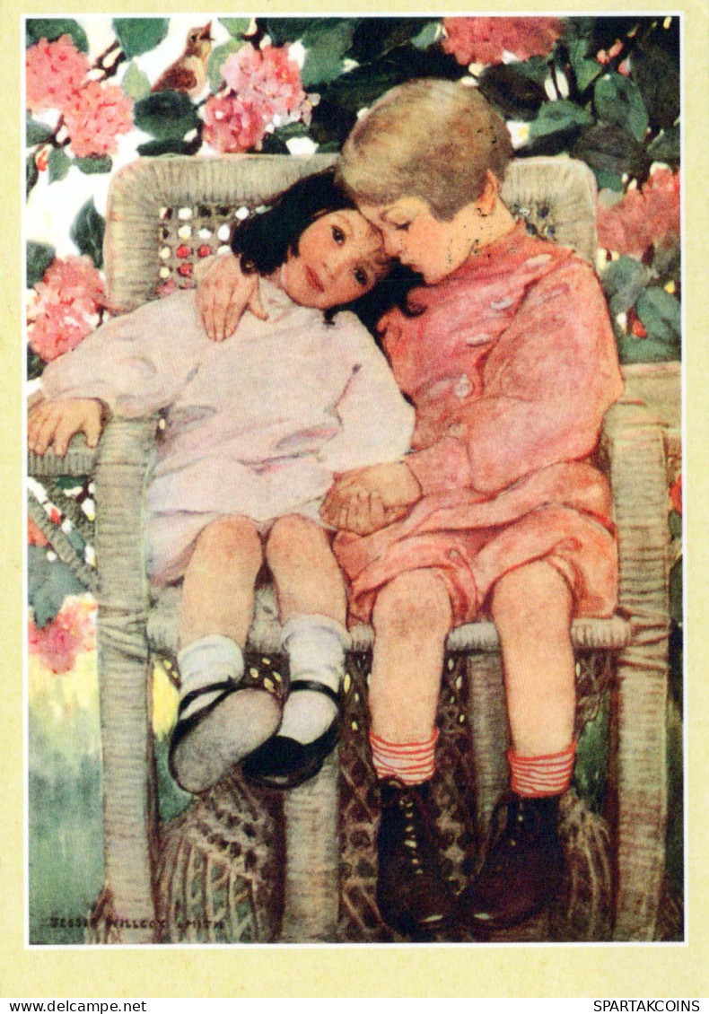 CHILDREN Scenes Landscapes Vintage Postal CPSM #PBT256.A - Scènes & Paysages