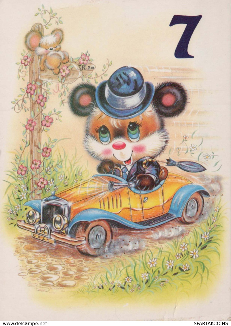 NASCERE Animale Vintage Cartolina CPSM #PBS172.A - Bären