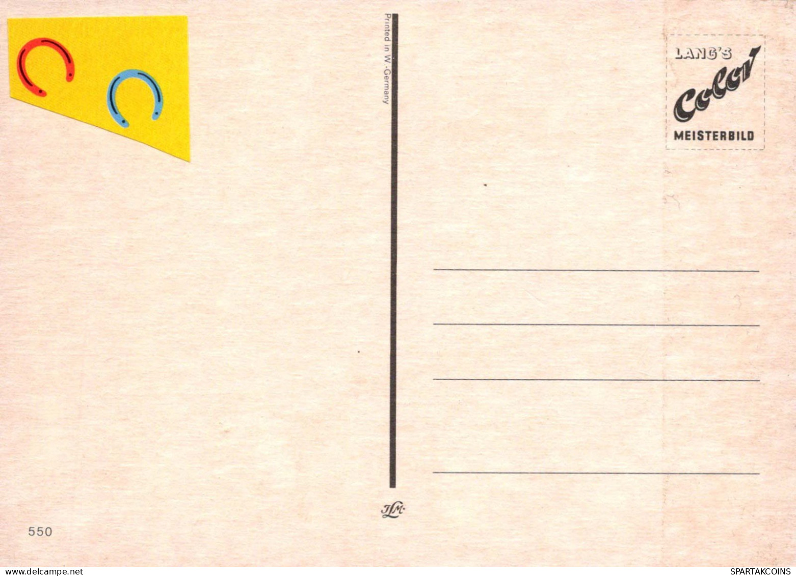 CABALLO Animales Vintage Tarjeta Postal CPSM #PBR895.A - Cavalli