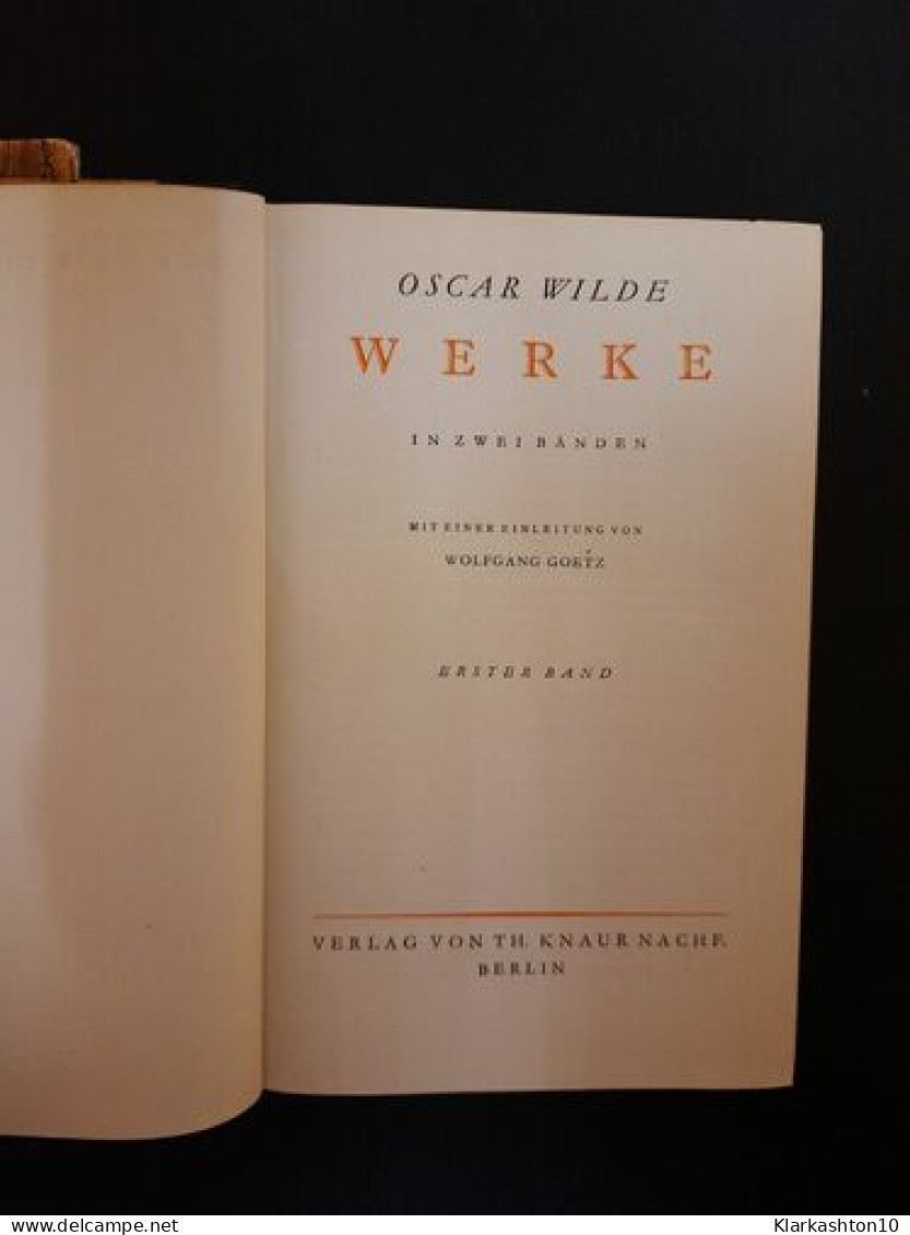 Werke In Zwei Bänden - Vol. 1 & 2 - Autres & Non Classés