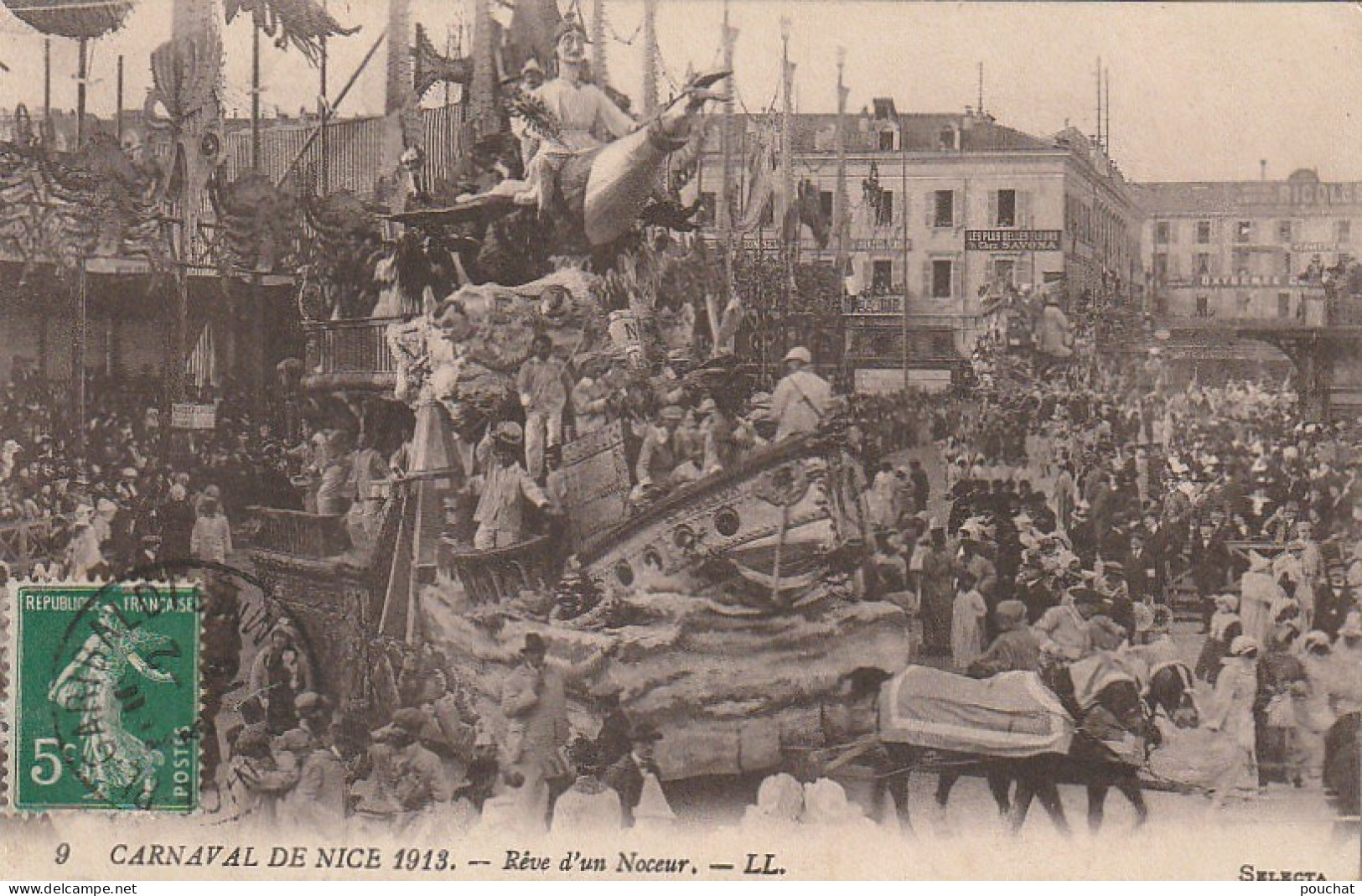 OP 11 -(06) CARNAVAL DE NICE 1913 - REVE D' UN NOCEUR  - 2 SCANS - Carnaval