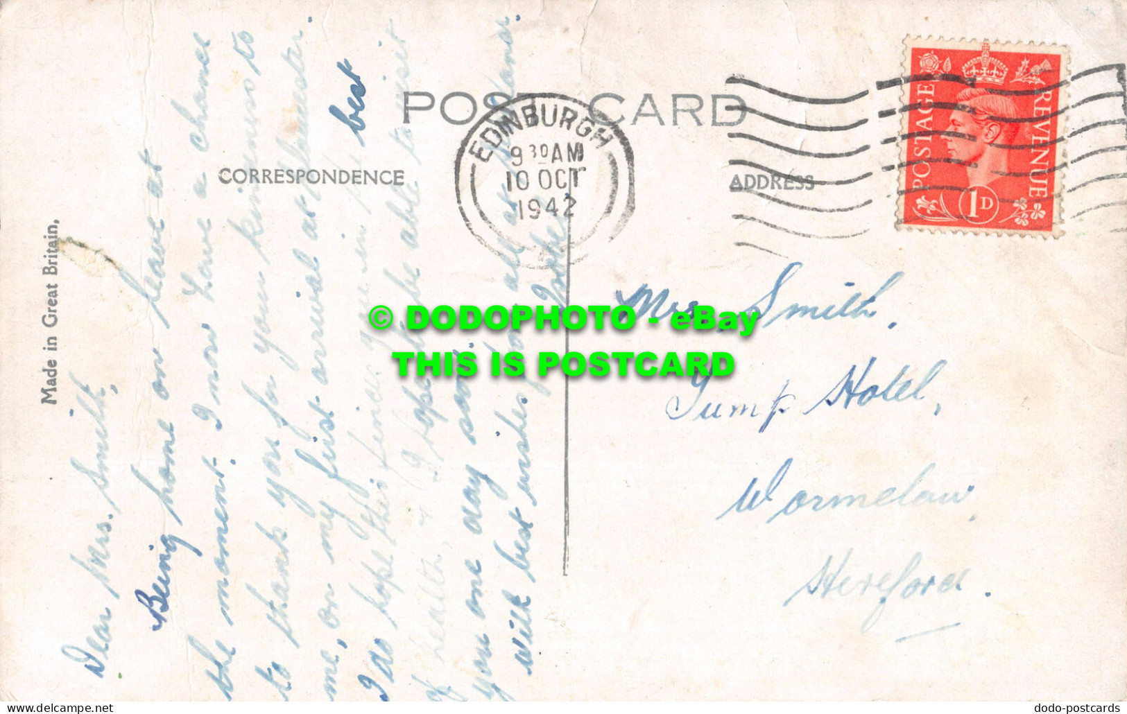 R549758 Good Luck. Postcard. 1942 - Welt