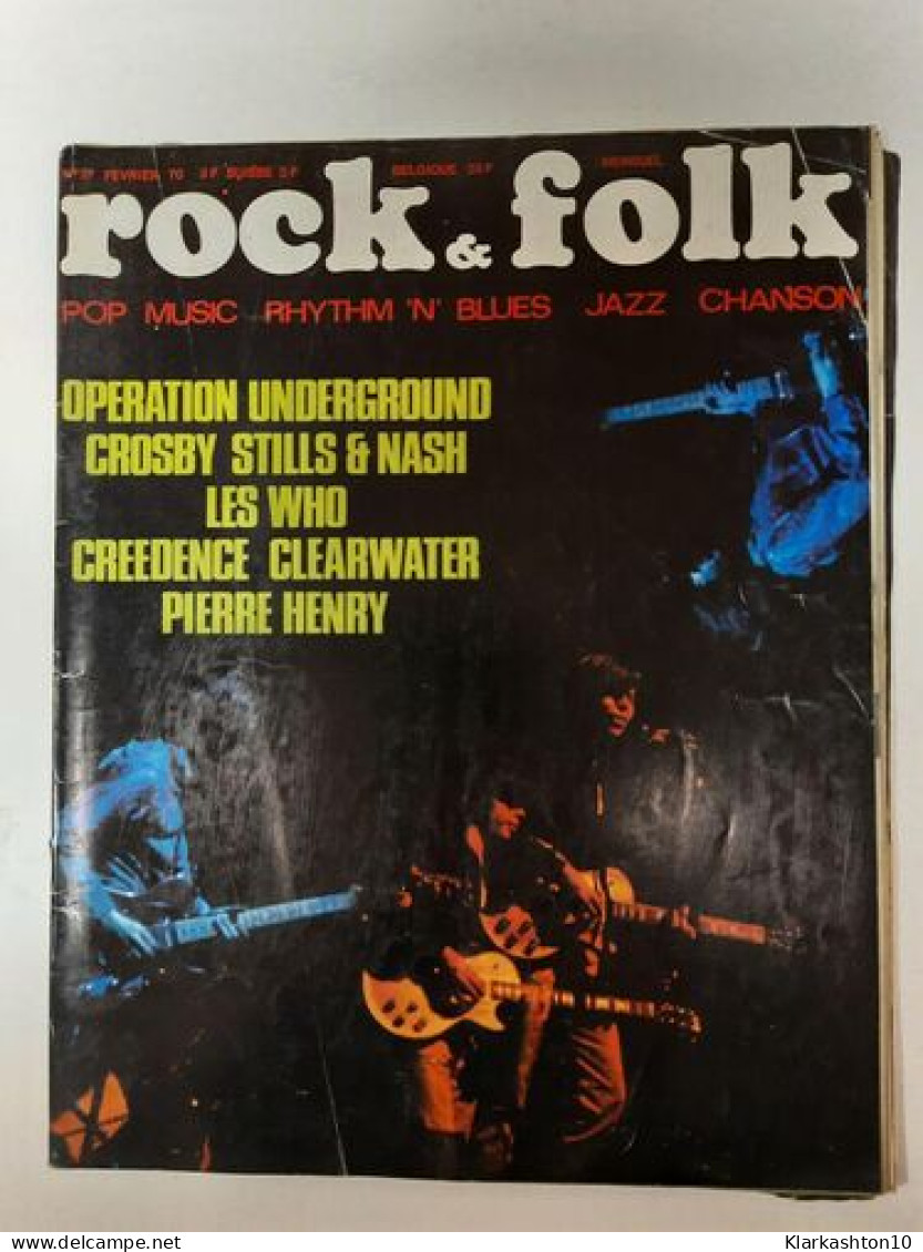 Magazine Rock & Folk N° 37 - Février 1970 - Non Classés