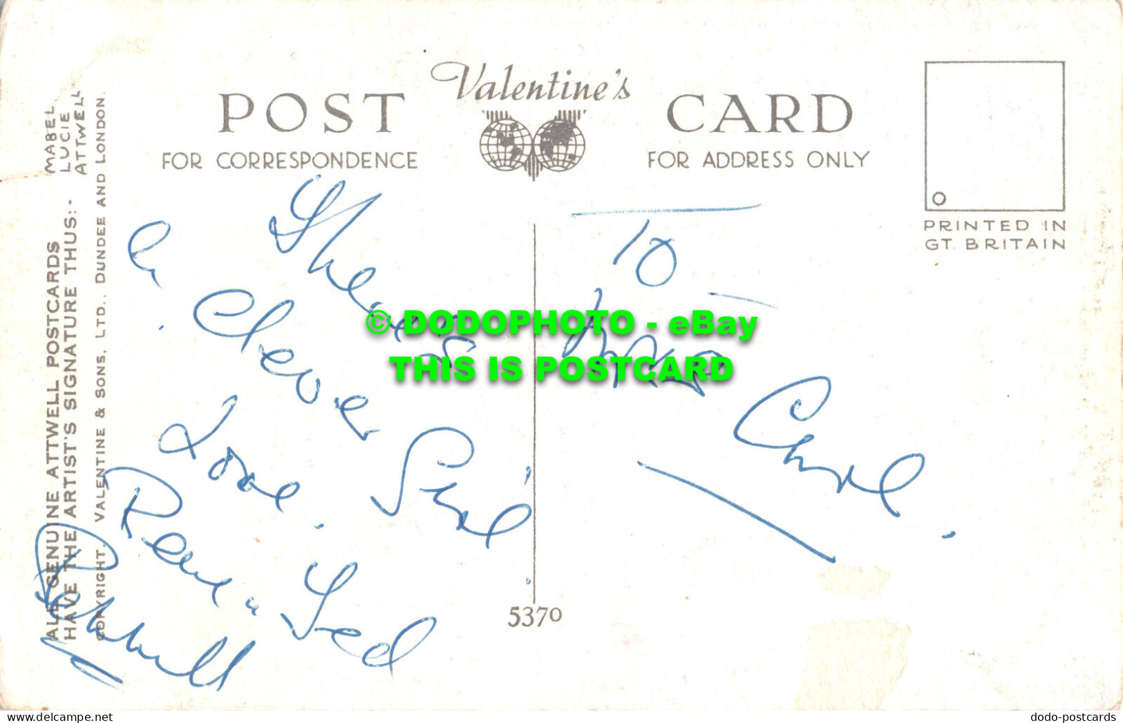 R549760 V. I. P. Valentine. All Genuine Attwell Postcards. Mabel Lucie Attwell - Welt