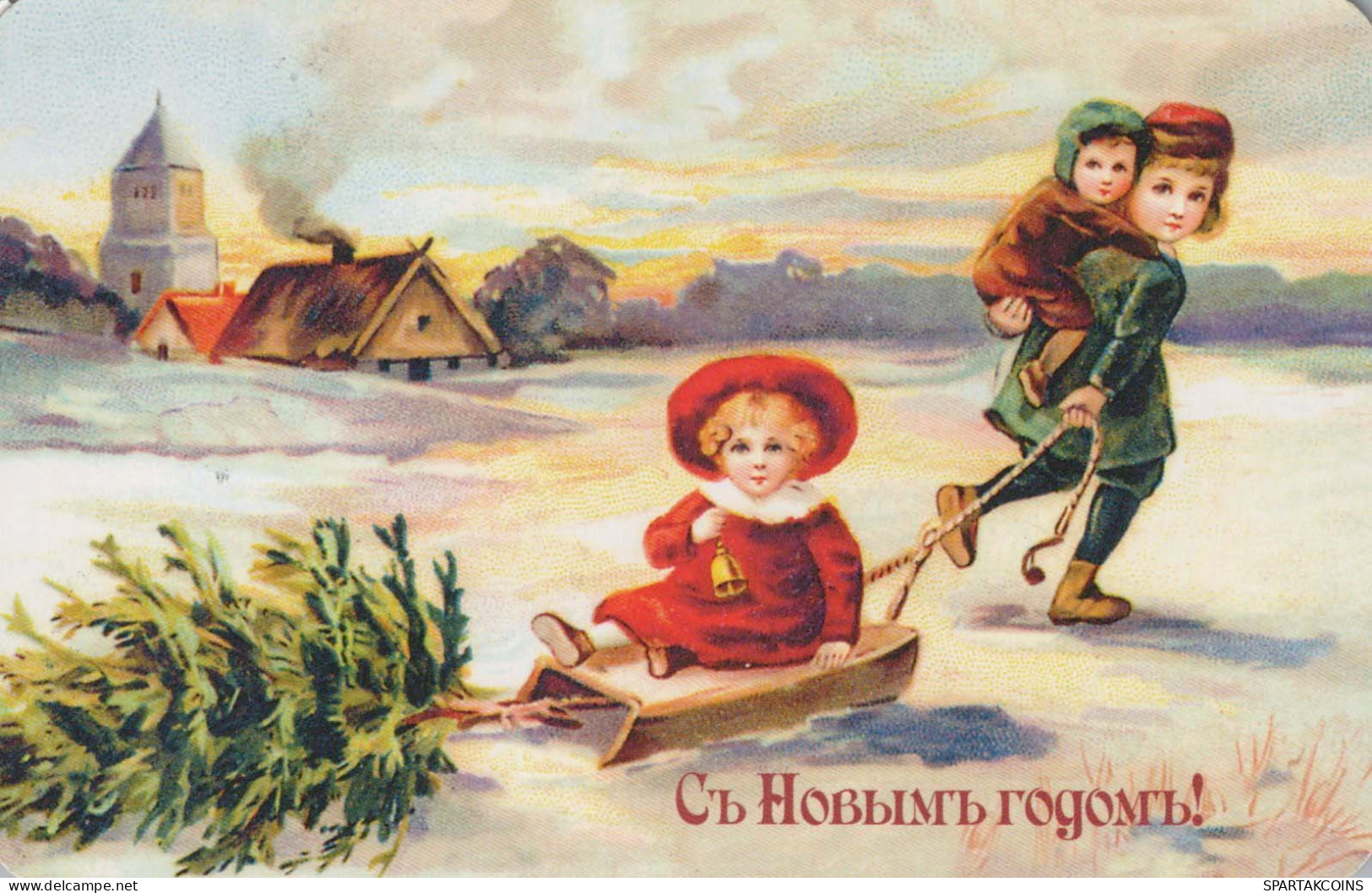 BAMBINO BAMBINO Scena S Paesaggios Vintage Cartolina CPSMPF #PKG681.A - Scenes & Landscapes