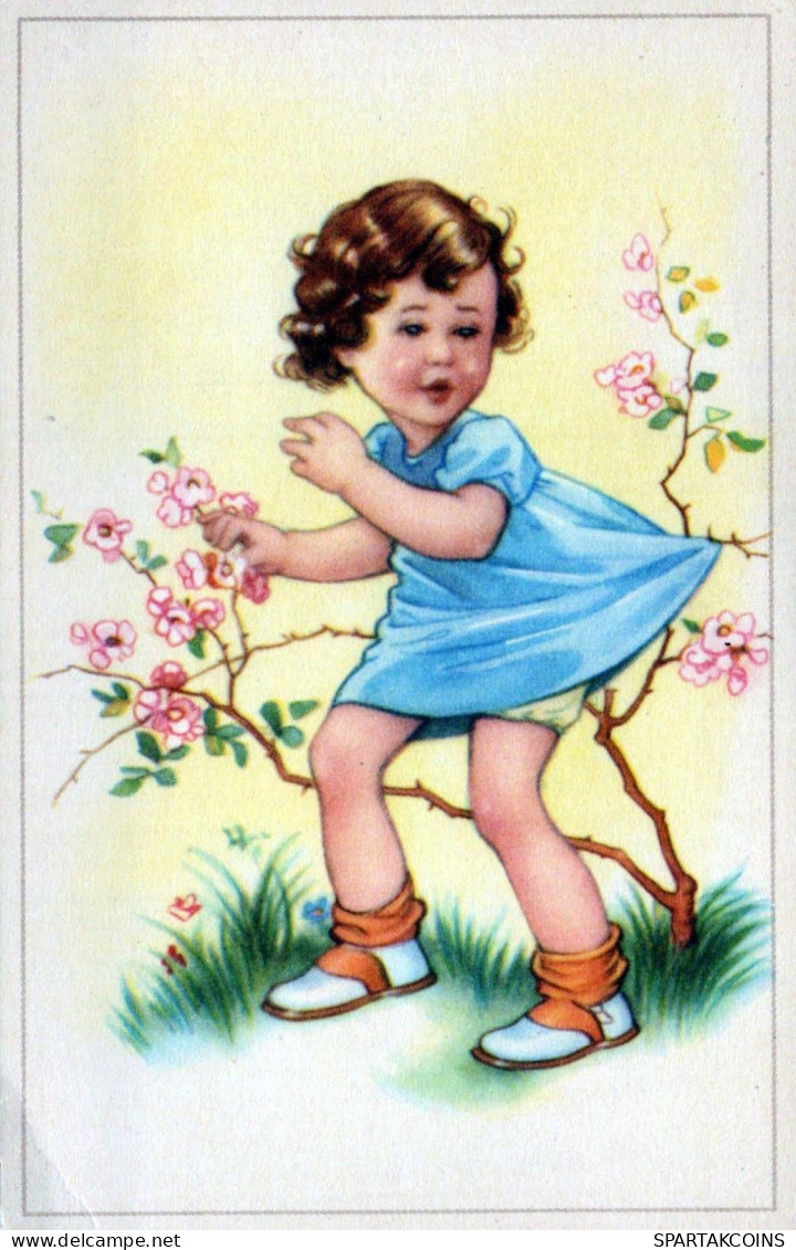 ENFANTS Scènes Paysages Vintage Carte Postale CPSMPF #PKG637.A - Scènes & Paysages